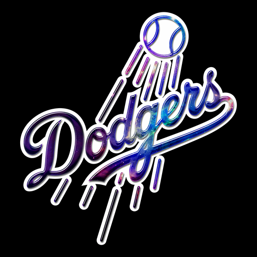 Galaxy Los Angeles Dodgers Logo vinyl decal